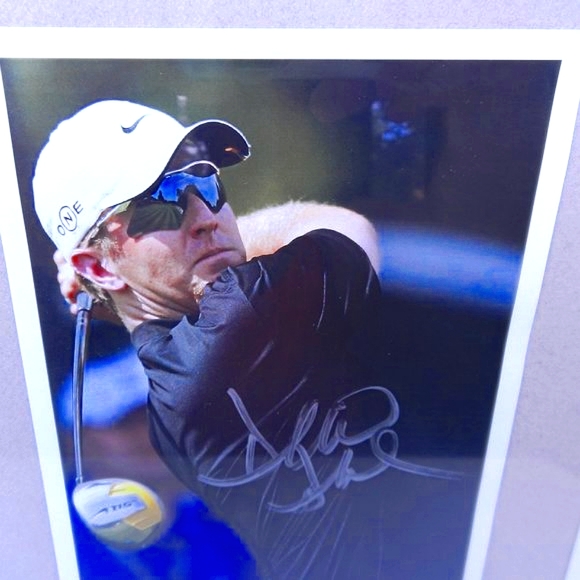 David Duval Golfer Signed Autographed Framed Photo - Picture 1 of 9